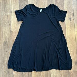 Black Francesca’s Mini T-Shirt Dress - Small